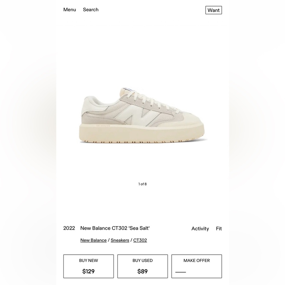 New Balance CT302 in “Sea Salt”